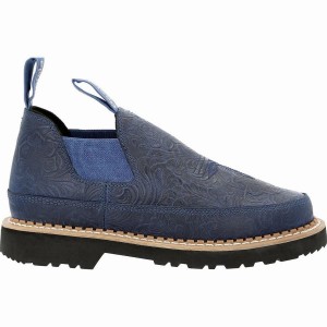 Chaussure Travail Georgia Boot Marbeled Denim Romeo Femme Bleu | OCLWHZD-45