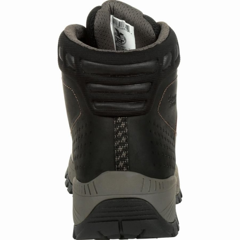 Botte Randonnée Georgia Boot Eagle Trail Alloy Embout Imperméables Homme Marron | HXNEBOM-59