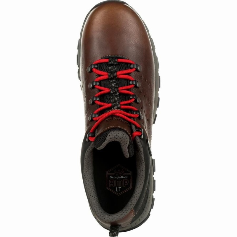 Botte Randonnée Georgia Boot Eagle Trail Imperméables Oxford Homme Marron | PITEDOZ-79