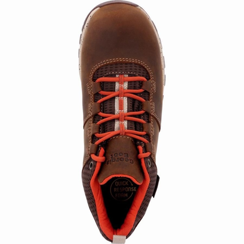 Botte Randonnée Georgia Boot Eagle Trail Imperméables Oxford Femme Marron | MJCYDNO-95