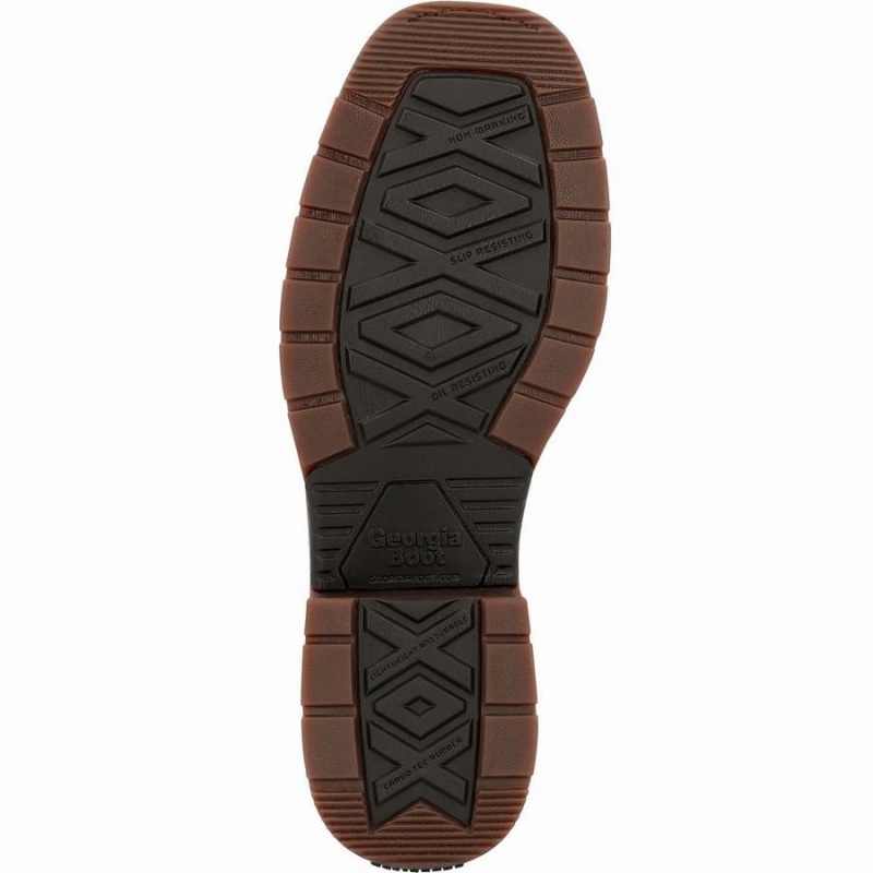 Botte Travail Georgia Boot Carbo-Tec LT Pull-On Homme Marron | YMKFZTL-05