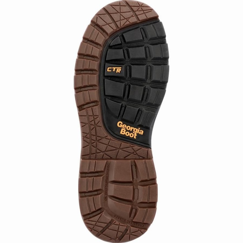 Botte Travail Georgia Boot OT Imperméables Homme Marron | ZLHPTIX-97