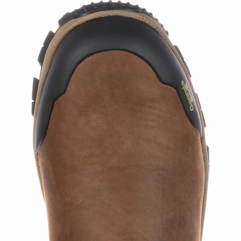 Botte Travail Georgia Boot Romeo Chelsea Imperméables Blue Collar Homme Marron | OEWRQBK-95