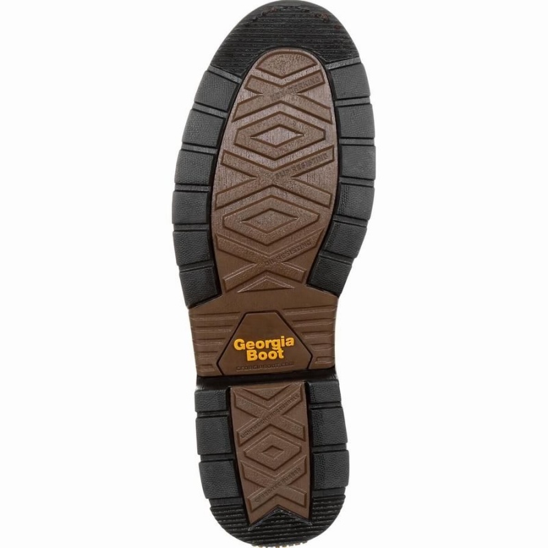 Bottes Caoutchouc Georgia Boot Carbo-Tec LT Composite Embout Imperméables Travail Homme Marron | ZFUHBIQ-57