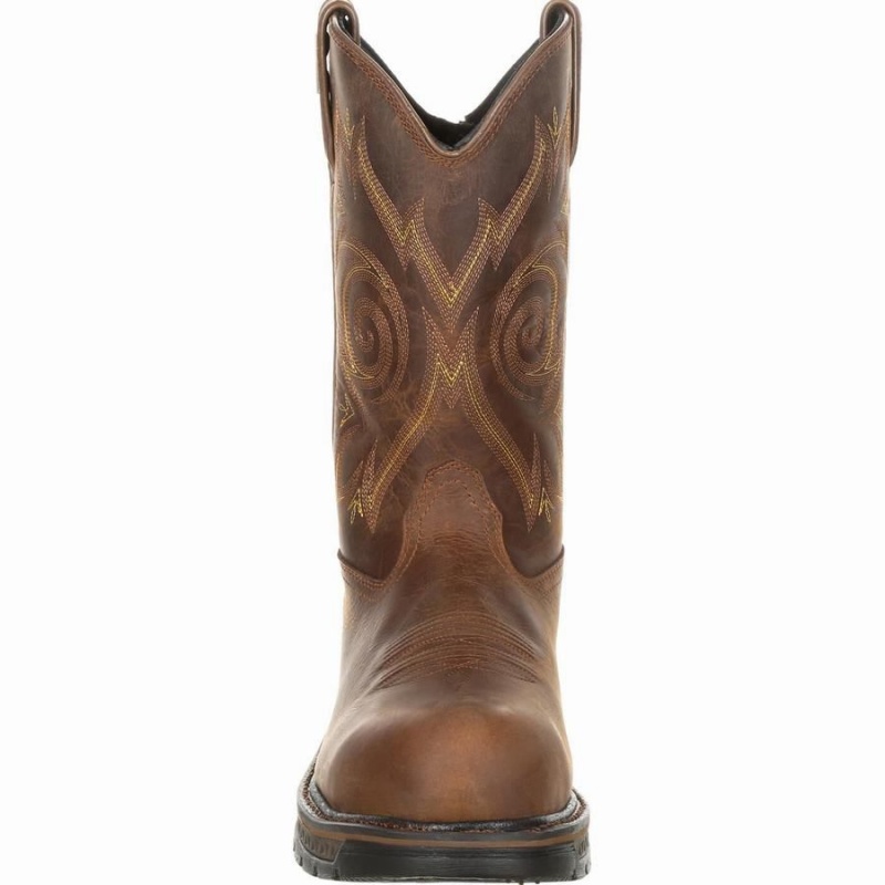 Bottes Caoutchouc Georgia Boot Carbo-Tec LT Composite Embout Imperméables Travail Homme Marron | ZFUHBIQ-57