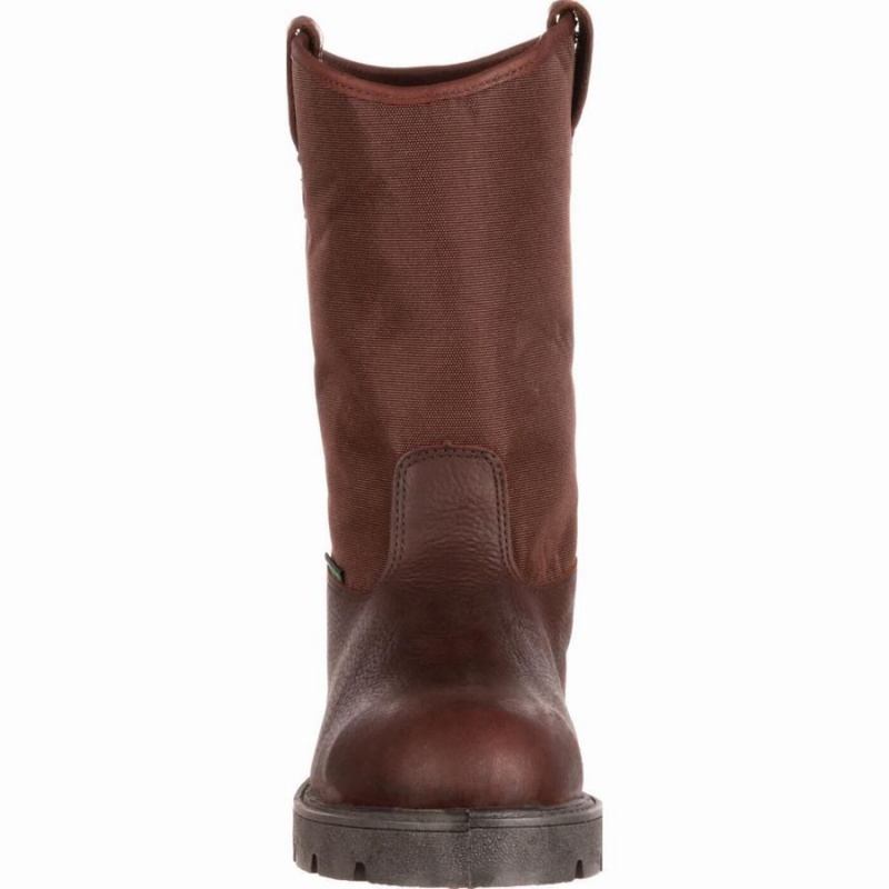 Bottes Caoutchouc Georgia Boot Homeland Steel Embout Imperméables Homme Marron | AYFUMXG-79