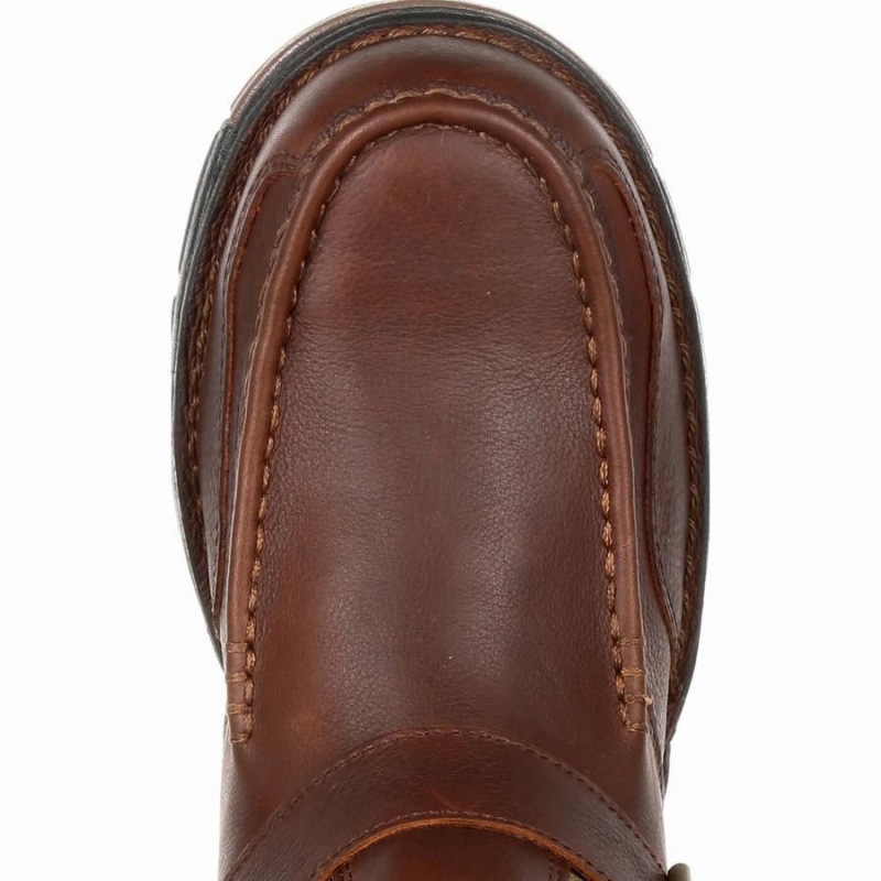 Bottes Imperméables Georgia Boot Athens Side-Zip Homme Marron | EHXTQPR-75