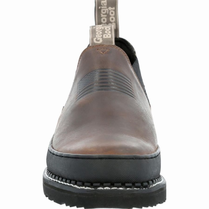 Chaussure Travail Georgia Boot Georgia Giant Digital Camo Romeo Homme Marron | GXPIROZ-64