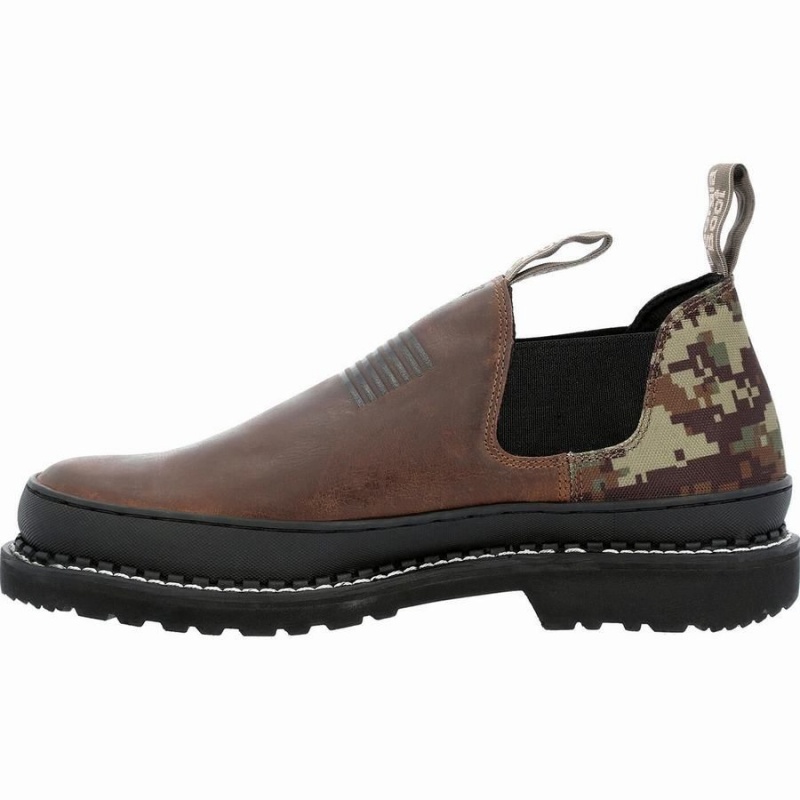 Chaussure Travail Georgia Boot Georgia Giant Digital Camo Romeo Homme Marron | GXPIROZ-64