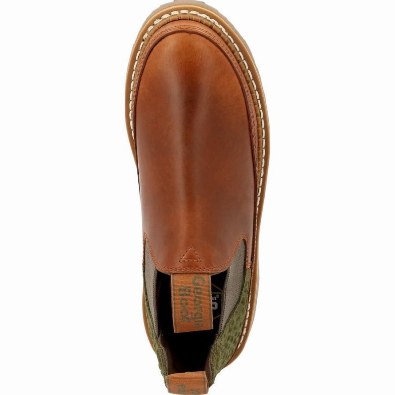Chaussure Travail Georgia Boot Romeo Femme Marron | GPTSJMA-51